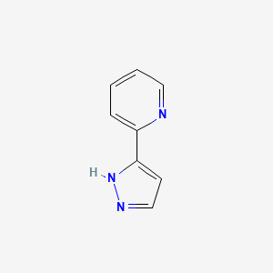 molecular formula C8H7N3 B1273769 2-(1H-吡唑-3-基)吡啶 CAS No. 75415-03-1