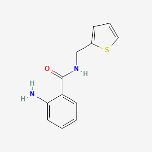 molecular formula C12H12N2OS B1273773 2-氨基-N-(噻吩-2-基甲基)苯甲酰胺 CAS No. 218158-03-3