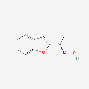 molecular formula C10H9NO2 B1273775 1-Benzofuran-2-yl-ethanone oxime 
