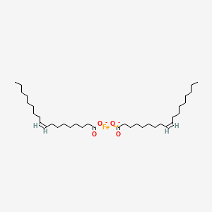 molecular formula C36H66FeO4 B12737759 Ferrous oleate CAS No. 15114-27-9