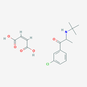 molecular formula C17H22ClNO5 B12737787 Bupropion maleate CAS No. 93109-98-9