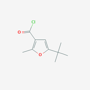 molecular formula C10H13ClO2 B1273779 5-(叔丁基)-2-甲基呋喃-3-甲酰氯 CAS No. 96543-75-8