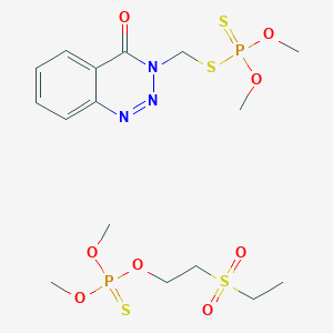 molecular formula C16H27N3O8P2S4 B12737853 Gusathion MS CAS No. 8066-08-8
