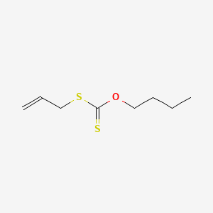 molecular formula C8H14OS2 B12737867 Carbonodithioic acid, O-butyl S-2-propenyl ester CAS No. 7124-53-0
