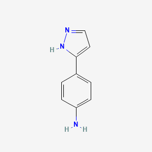 B1273793 3-(4-Aminophenyl)pyrazole CAS No. 89260-45-7