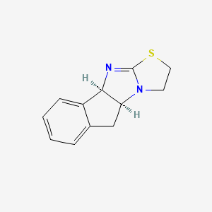 molecular formula C12H12N2S B12737931 (1R,9S)-13-thia-10,15-diazatetracyclo[7.6.0.02,7.010,14]pentadeca-2,4,6,14-tetraene CAS No. 141034-19-7