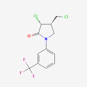 molecular formula C12H10Cl2F3NO B12738003 cis-Fluorochloridone CAS No. 61213-59-0