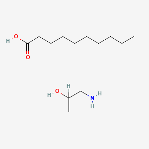 molecular formula C13H29NO3 B12738040 Capric acid, isopropanolamine salt CAS No. 64012-04-0