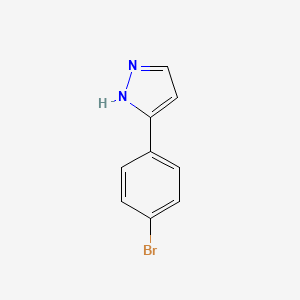 molecular formula C9H7BrN2 B1273807 3-(4-Bromophenyl)-1H-pyrazole CAS No. 73387-46-9