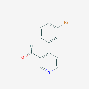 molecular formula C12H8BrNO B1273808 4-(3-Bromophenyl)-3-Pyridinecarboxaldehyde CAS No. 376646-64-9