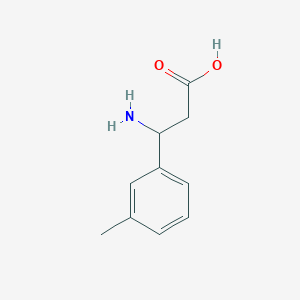 molecular formula C10H13NO2 B1273809 3-Amino-3-(3-methylphenyl)propanoic acid CAS No. 68208-17-3