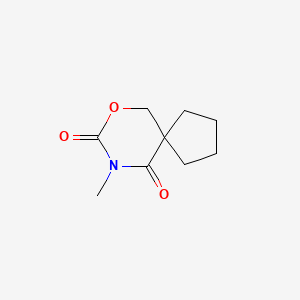 molecular formula C9H13NO3 B12738120 9-Methyl-7-oxa-9-azaspiro(4.5)decane-8,10-dione CAS No. 91240-34-5