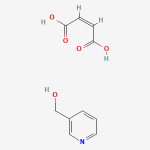 molecular formula C10H11NO5 B12738141 Nicotinyl maleate CAS No. 91456-88-1