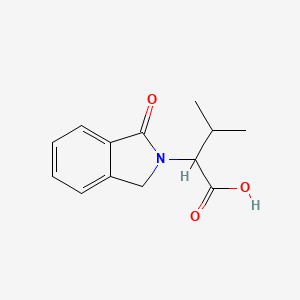 molecular formula C13H15NO3 B1273819 3-methyl-2-(1-oxo-1,3-dihydro-2H-isoindol-2-yl)butanoic acid CAS No. 101004-93-7
