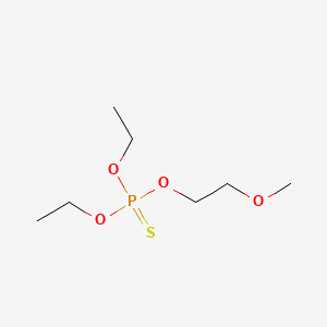 molecular formula C7H17O4PS B12738205 Phosphorothioic acid, O,O-diethyl O-(2-methoxyethyl) ester CAS No. 118974-28-0