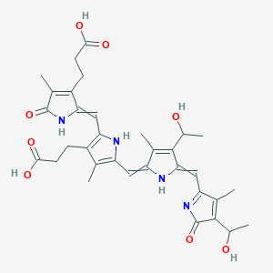 molecular formula C33H38N4O8 B12738213 Hematobiliverdin CAS No. 83504-29-4