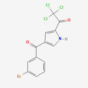 molecular formula C13H7BrCl3NO2 B1273822 1-[4-(3-bromobenzoyl)-1H-pyrrol-2-yl]-2,2,2-trichloro-1-ethanone CAS No. 453557-86-3