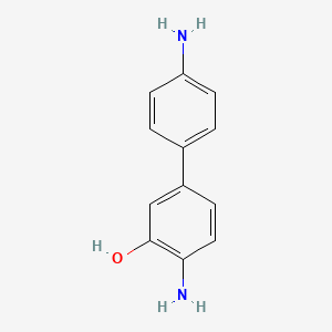 molecular formula C12H12N2O B12738265 3-Hydroxybenzidine CAS No. 3366-54-9