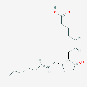 molecular formula C20H32O3 B127383 (Z)-7-[(1R,2R)-2-[(E)-oct-2-enyl]-5-oxocyclopentyl]hept-5-enoic acid CAS No. 142666-04-4