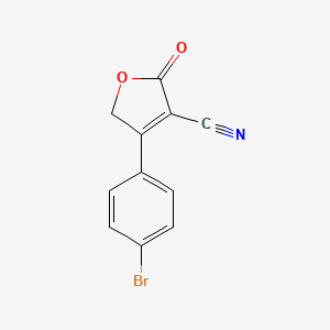 molecular formula C11H6BrNO2 B1273830 4-(4-Bromophenyl)-2-oxo-2,5-dihydro-3-furancarbonitrile CAS No. 7721-24-6