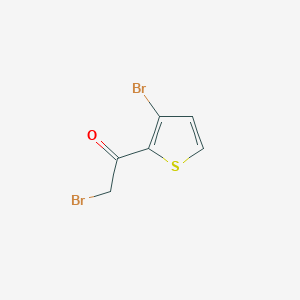 molecular formula C6H4Br2OS B1273833 2-Bromo-1-(3-bromo-2-thienyl)-1-ethanone CAS No. 81216-95-7