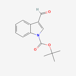 molecular formula C14H15NO3 B1273837 tert-butyl 3-formyl-1H-indole-1-carboxylate CAS No. 57476-50-3