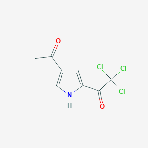 molecular formula C8H6Cl3NO2 B1273839 1-(4-acetyl-1H-pyrrol-2-yl)-2,2,2-trichloroethanone CAS No. 72652-34-7