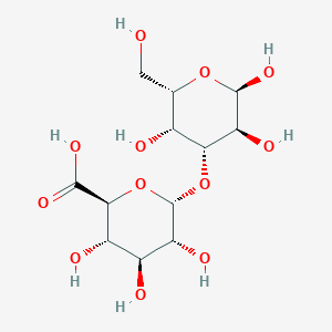 molecular formula C12H20O12 B12738395 3-O-(Glucopyranosyluronic acid)galactopyranose CAS No. 62069-78-7