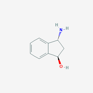 B127384 (1R,3R)-3-amino-2,3-dihydro-1h-inden-1-ol CAS No. 403672-01-5