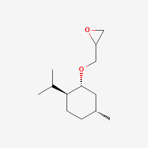 molecular formula C13H24O2 B12738406 Oxirane, ((((1R,2S,5R)-5-methyl-2-(1-methylethyl)cyclohexyl)oxy)methyl)- CAS No. 249297-16-3