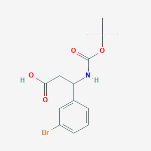 3-(3-Bromophenyl)-3-[(tert-butoxycarbonyl)amino]propanoic acid