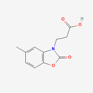 molecular formula C11H11NO4 B1273855 3-(5-Methyl-2-oxo-benzooxazol-3-yl)-propionic acid CAS No. 71977-76-9
