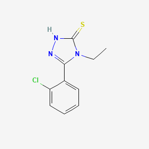 molecular formula C10H10ClN3S B1273862 5-(2-chlorophenyl)-4-ethyl-4H-1,2,4-triazole-3-thiol CAS No. 26029-13-0