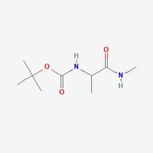 molecular formula C9H18N2O3 B1273867 Tert-butyl N-[1-(methylcarbamoyl)ethyl]carbamate CAS No. 88815-86-5