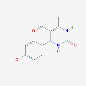 molecular formula C14H16N2O3 B1273870 5-乙酰基-4-(4-甲氧基苯基)-6-甲基-3,4-二氢-1H-嘧啶-2-酮 CAS No. 5136-16-3