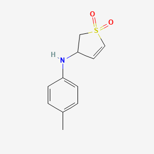 molecular formula C11H13NO2S B1273872 3-(p-Tolylamino)-2,3-dihydrothiophene 1,1-dioxide CAS No. 39565-71-4