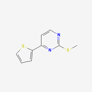 molecular formula C9H8N2S2 B1273876 2-(Methylthio)-4-thien-2-ylpyrimidine CAS No. 683274-58-0