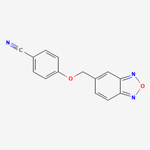 molecular formula C14H9N3O2 B1273877 4-(2,1,3-苯并恶二唑-5-基甲氧基)苯甲腈 CAS No. 845266-25-3