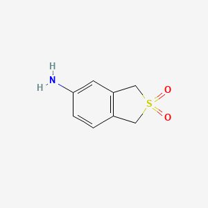 molecular formula C8H9NO2S B1273878 2,2-dioxo-1,3-dihydrobenzo[c]thiophene-5yl amine CAS No. 70654-85-2