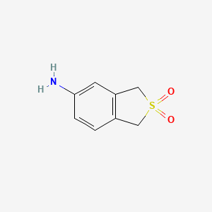 molecular formula C8H9NO2S B1273878 5-氨基-1,3-二氢苯并[c]噻吩 2,2-二氧化物 CAS No. 70654-85-2