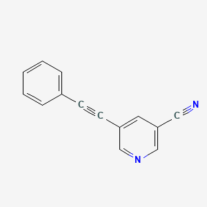5-(2-Phenylethynyl)nicotinonitrile