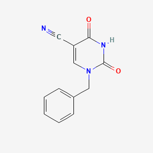 molecular formula C12H9N3O2 B1273881 1-Benzyl-2,4-dioxo-1,2,3,4-tetrahydropyrimidine-5-carbonitrile CAS No. 57712-62-6