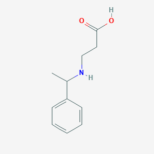 molecular formula C11H15NO2 B1273887 3-[(1-Phenylethyl)amino]propanoic acid CAS No. 95350-05-3