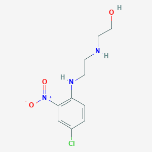 molecular formula C10H14ClN3O3 B1273896 2-({2-[(4-Chloro-2-nitrophenyl)amino]ethyl}amino)ethanol CAS No. 282104-85-2