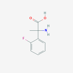 molecular formula C9H10FNO2 B1273906 2-amino-2-(2-fluorophenyl)propanoic Acid CAS No. 6311-70-2