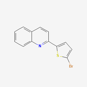 molecular formula C13H8BrNS B1273908 2-(5-Bromothiophen-2-yl)quinoline CAS No. 81216-93-5