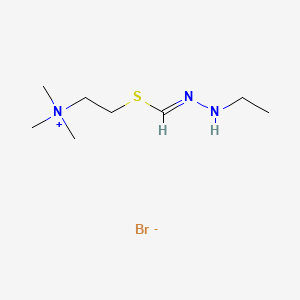 molecular formula C8H20BrN3S B12739102 N'-Ethylamidinothiocholine CAS No. 51384-91-9