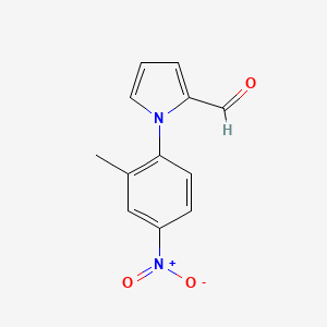 molecular formula C12H10N2O3 B1273912 1-(2-methyl-4-nitrophenyl)-1H-pyrrole-2-carbaldehyde CAS No. 293329-88-1