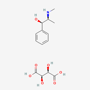 molecular formula C14H21NO7 B12739122 Ephedrine tartrate CAS No. 51442-15-0