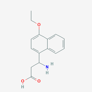 molecular formula C15H17NO3 B1273913 3-Amino-3-(4-ethoxy-naphthalen-1-yl)-propionic acid CAS No. 612047-63-9
